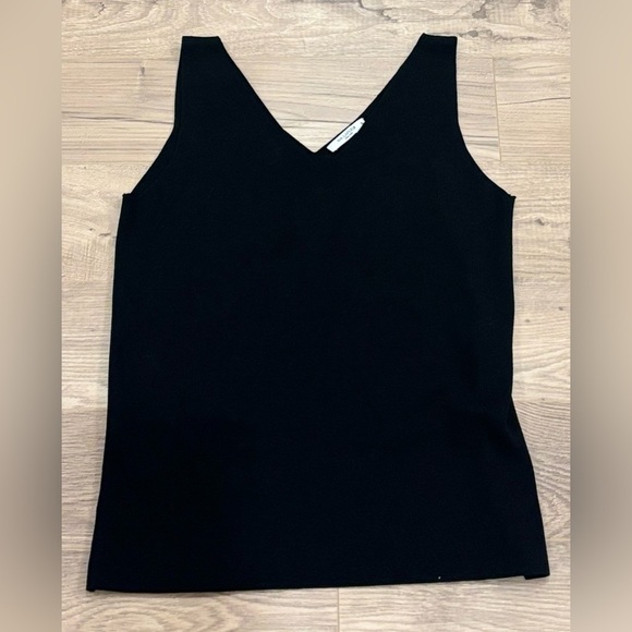 MM Lafleur Tops - M.M.LaFleur Ribbed Tank Top – Black size XL